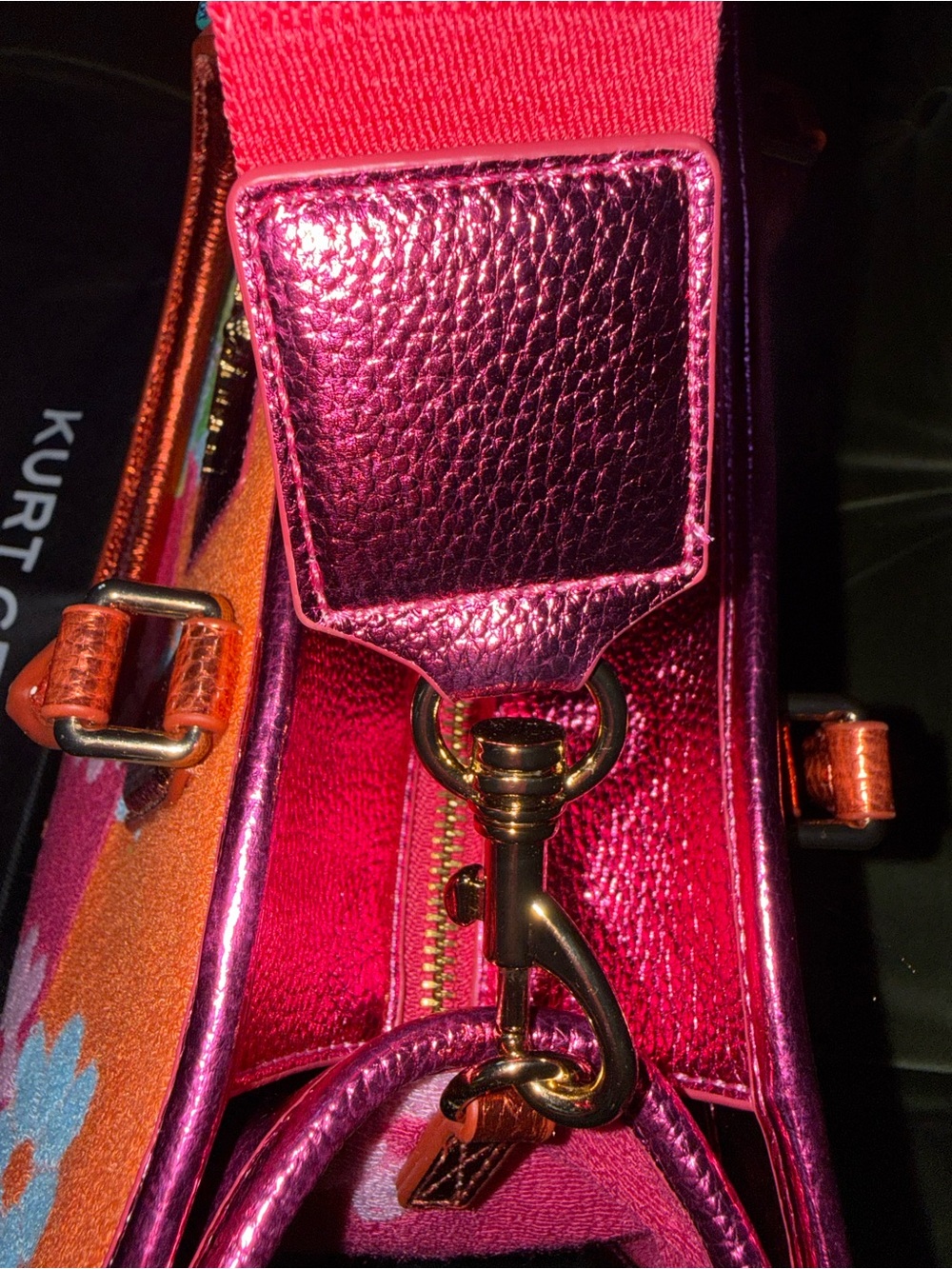 Kurt Geiger Chiswick Floral Tote Bag with dust bag - Picture 8 of 16